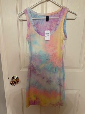Windsor Pastel Tie-Dye Tank Top in Pink, Purple, Blue